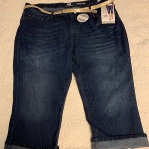 NWT Lee rider capri jeans size 22w